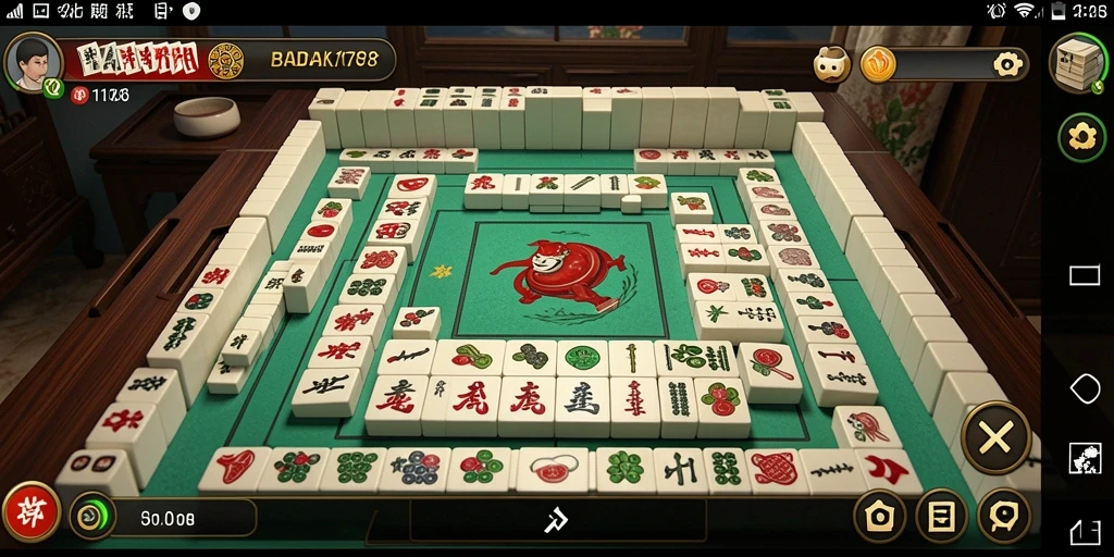 Tampilan gameplay yang menarik dari BADAK178 yang memikat pemain Mahjong.