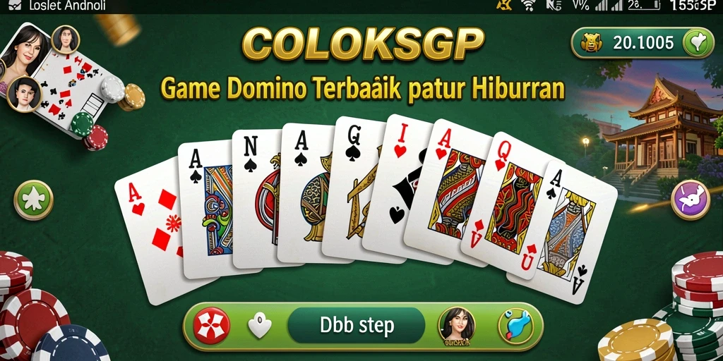 Screenshot gameplay COLOKSGP yang menampilkan suasana permainan Domino.