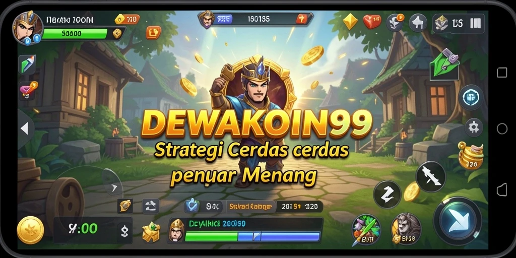 Tampilan gameplay DEWAKOIN99 dengan aksi strategi yang seru.