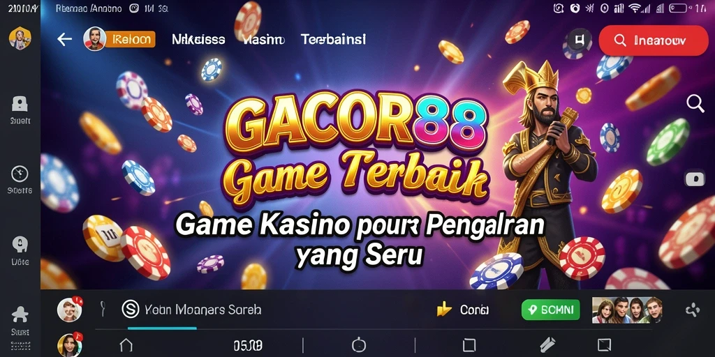 Tampilan gameplay seru dari GACOR88 dengan berbagai pilihan permainan kasino.