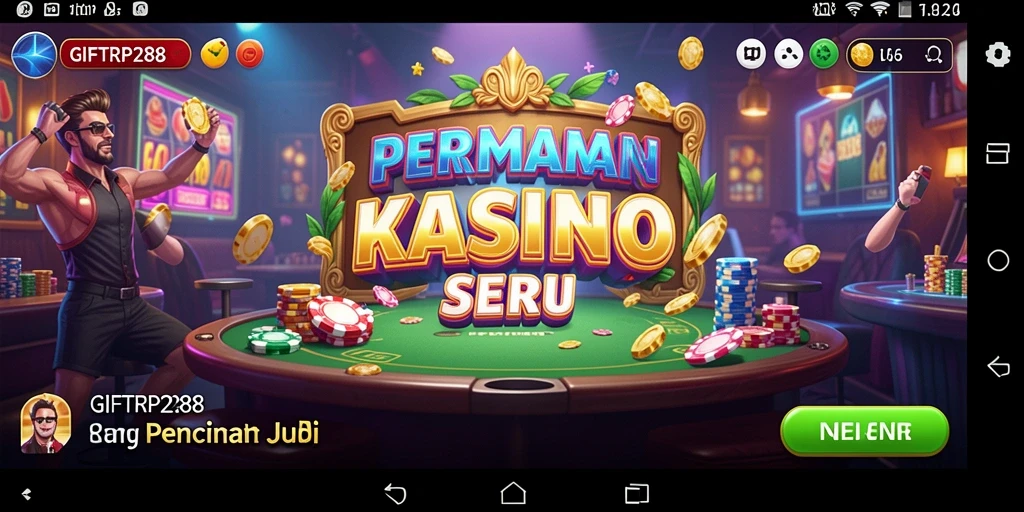 Tampilan gameplay menarik dari permainan Kasino GIFTRP288.