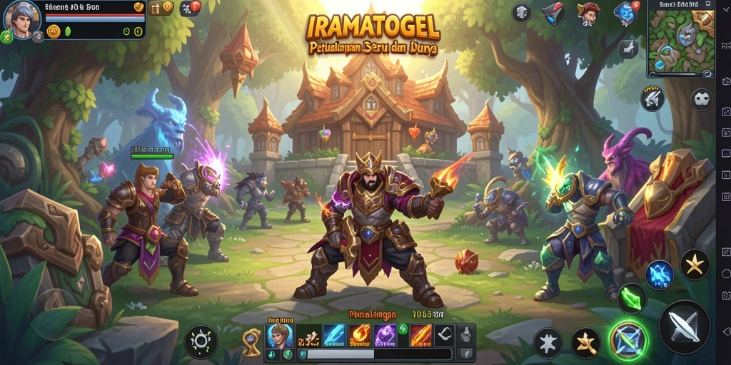 Screenshot gameplay menarik dari IRAMATOGEL yang menampilkan pertempuran seru.