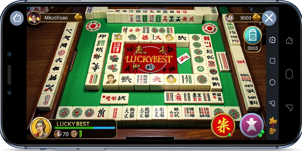 Screenshot gameplay Mahjong yang menarik di LUCKYBEST.