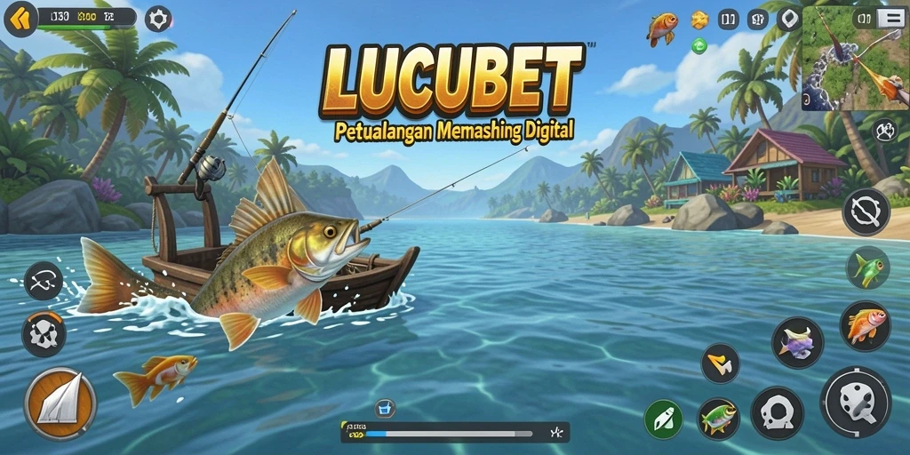 Tangkapan ikan yang spektakuler dalam gameplay LUCUBET.