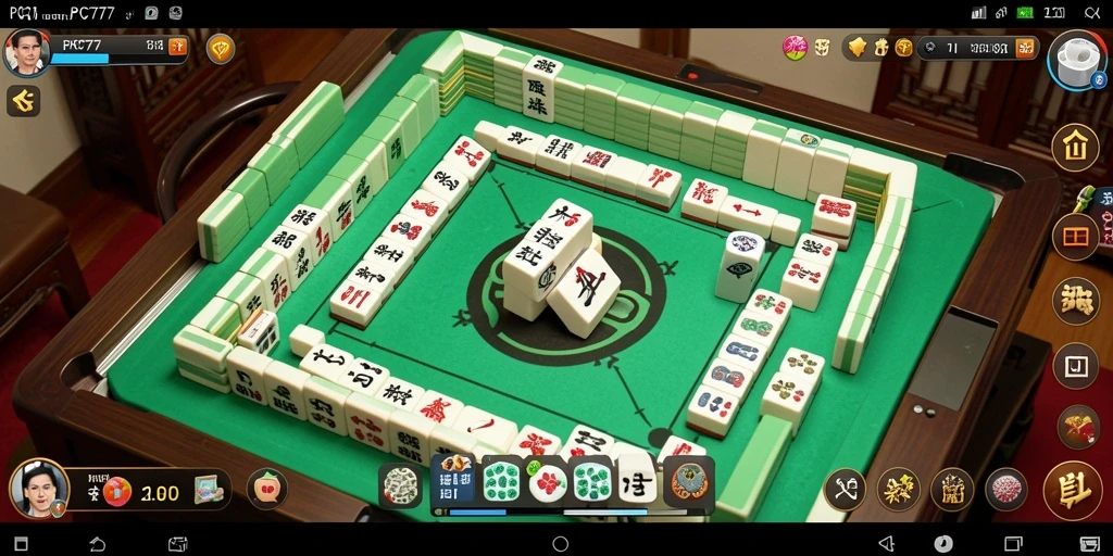 Tampilan gameplay <strong>PC777</strong> yang menarik saat bermain Mahjong.