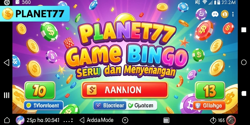 Tampilan gameplay Bingo yang menarik di PLANET77.