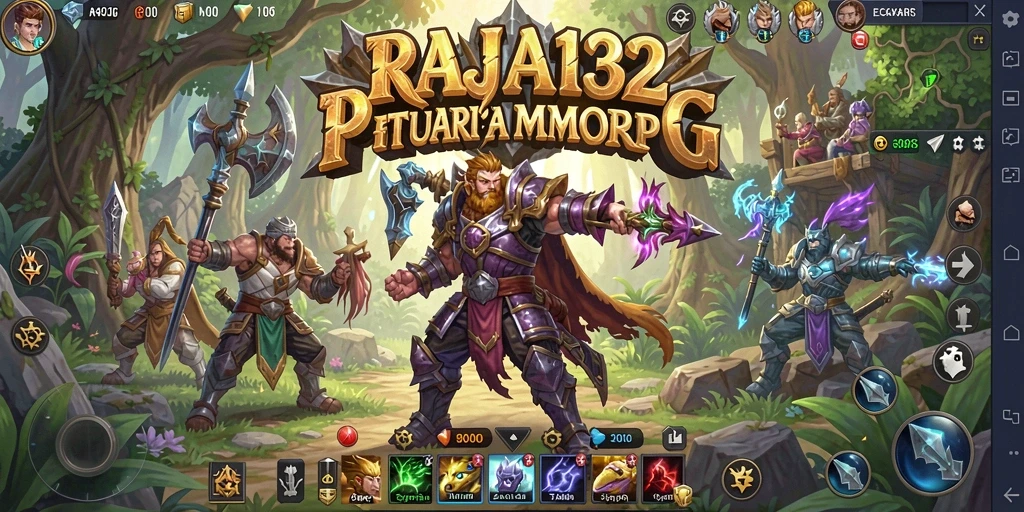 Tampilan gameplay yang menakjubkan dalam dunia MMORPG RAJA132.