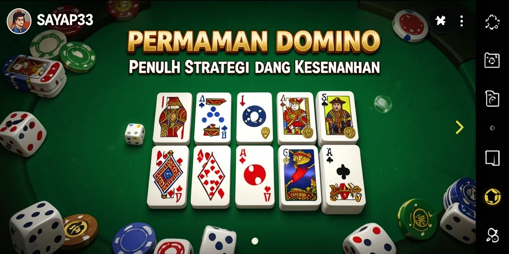 Gameplay seru dan interaktif dalam permainan domino SAYAP33.