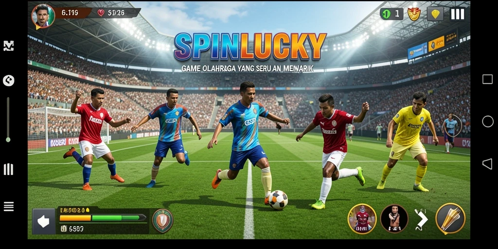 Tampilan gameplay seru dari SPINLUCKY yang menarik dan dinamis.