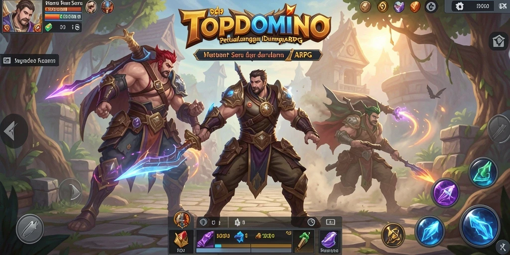 Gameplay seru dalam TOPDOMINO yang penuh tantangan.