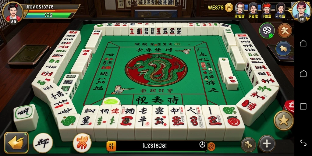 Tampilan gameplay Mahjong di WE878 dengan grafis menawan.
